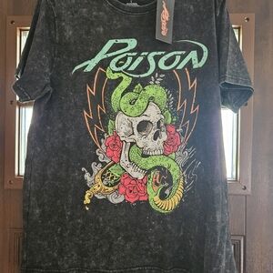 Poison Graphic Tee in Black
